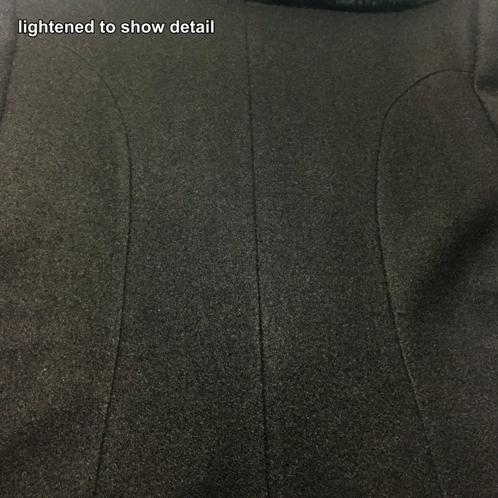 EX+ VTG 30s Style WOOL COAT Faux Fur Cuffs Oversize Collar Fit & Flare STUNNING - Picture 12 of 15